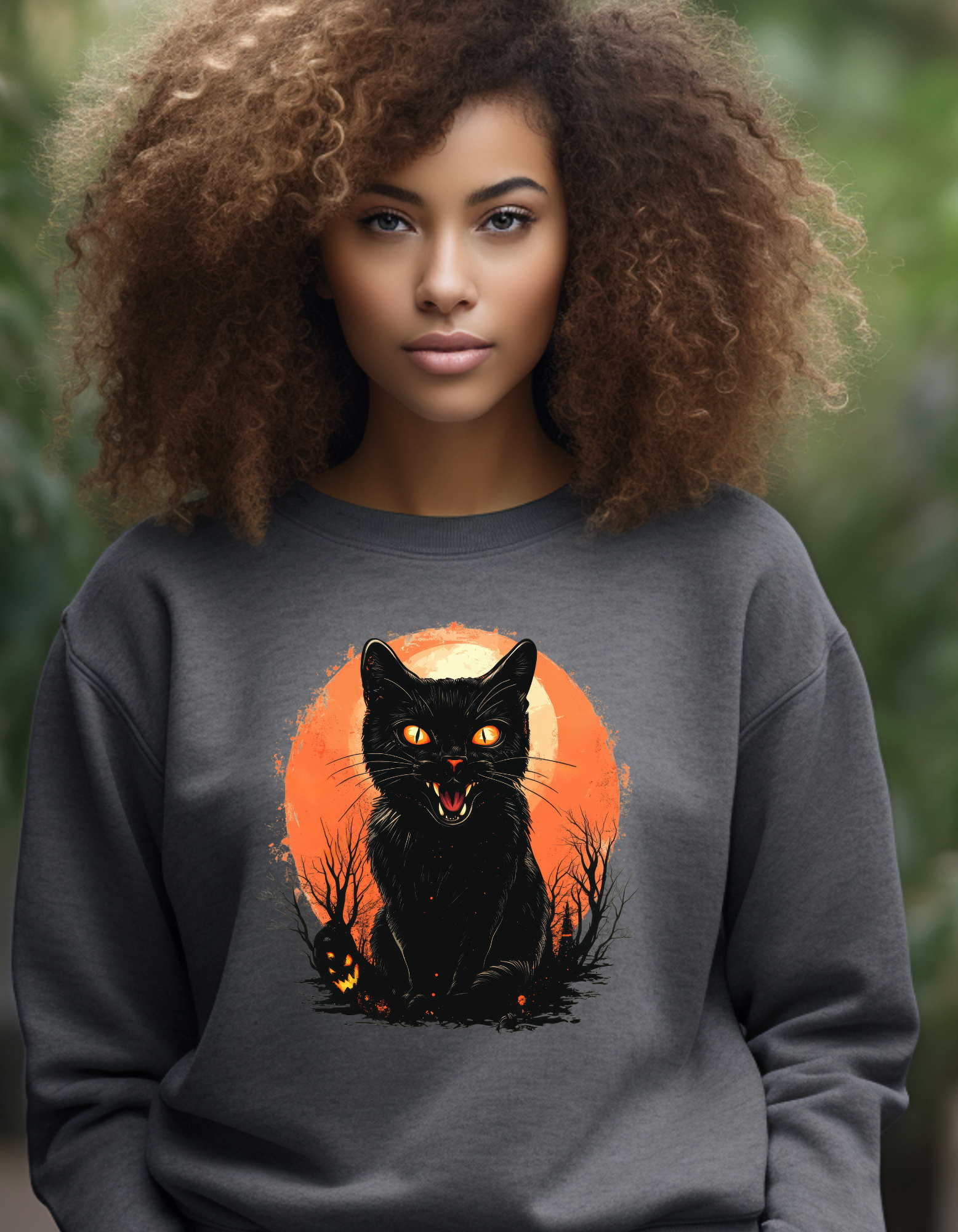 Black Cat Unisex Sweatshirt