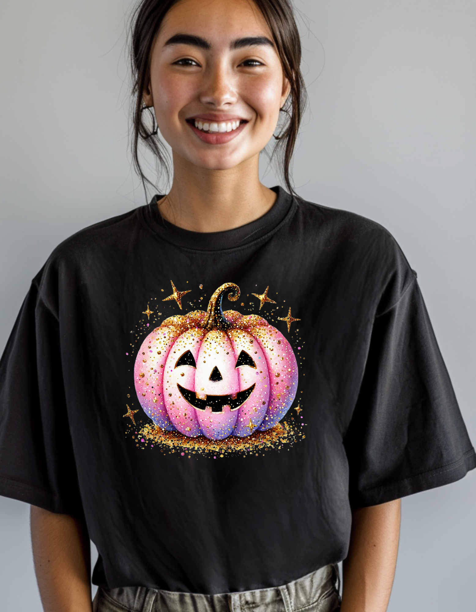 Glitter Pumpkin Unisex Tee