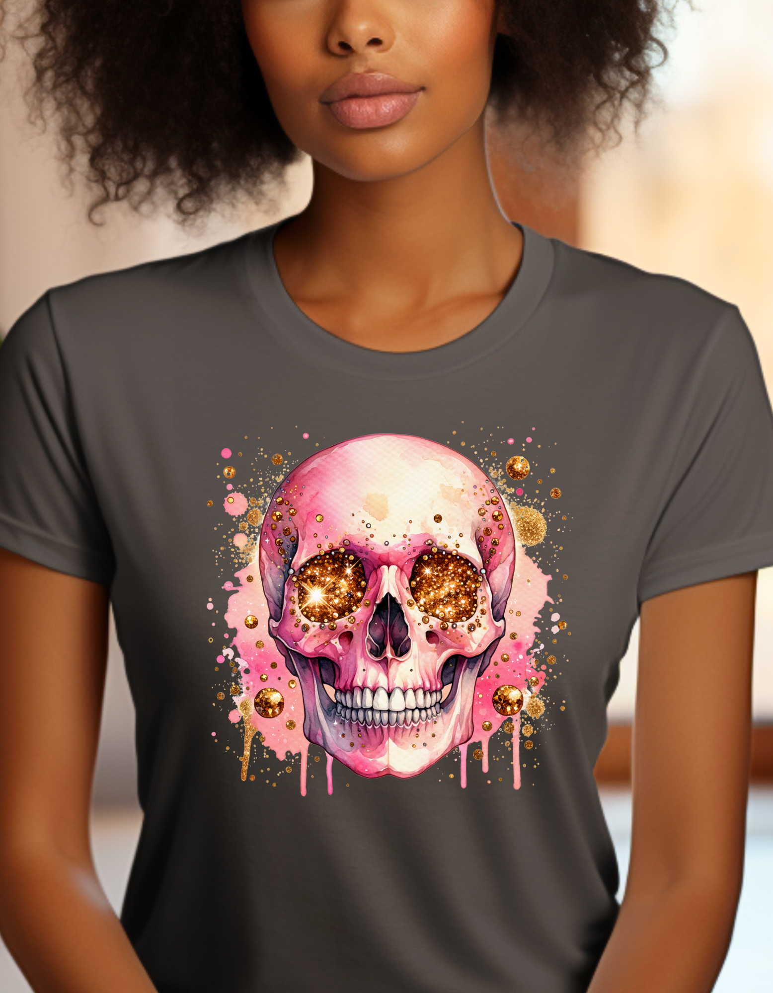 Pink Skull Unisex Tee