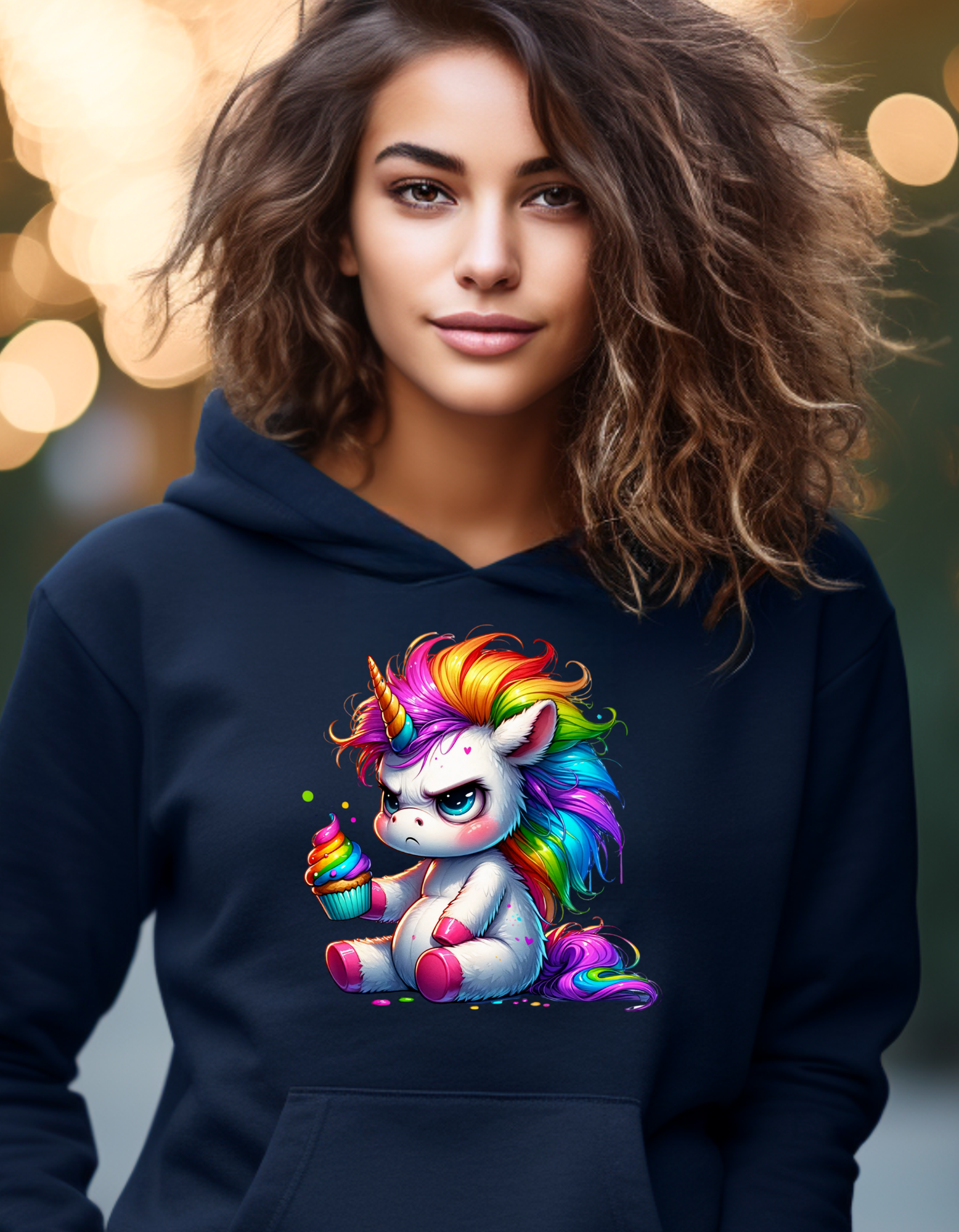 Angry Unicorn Unisex Hoodie