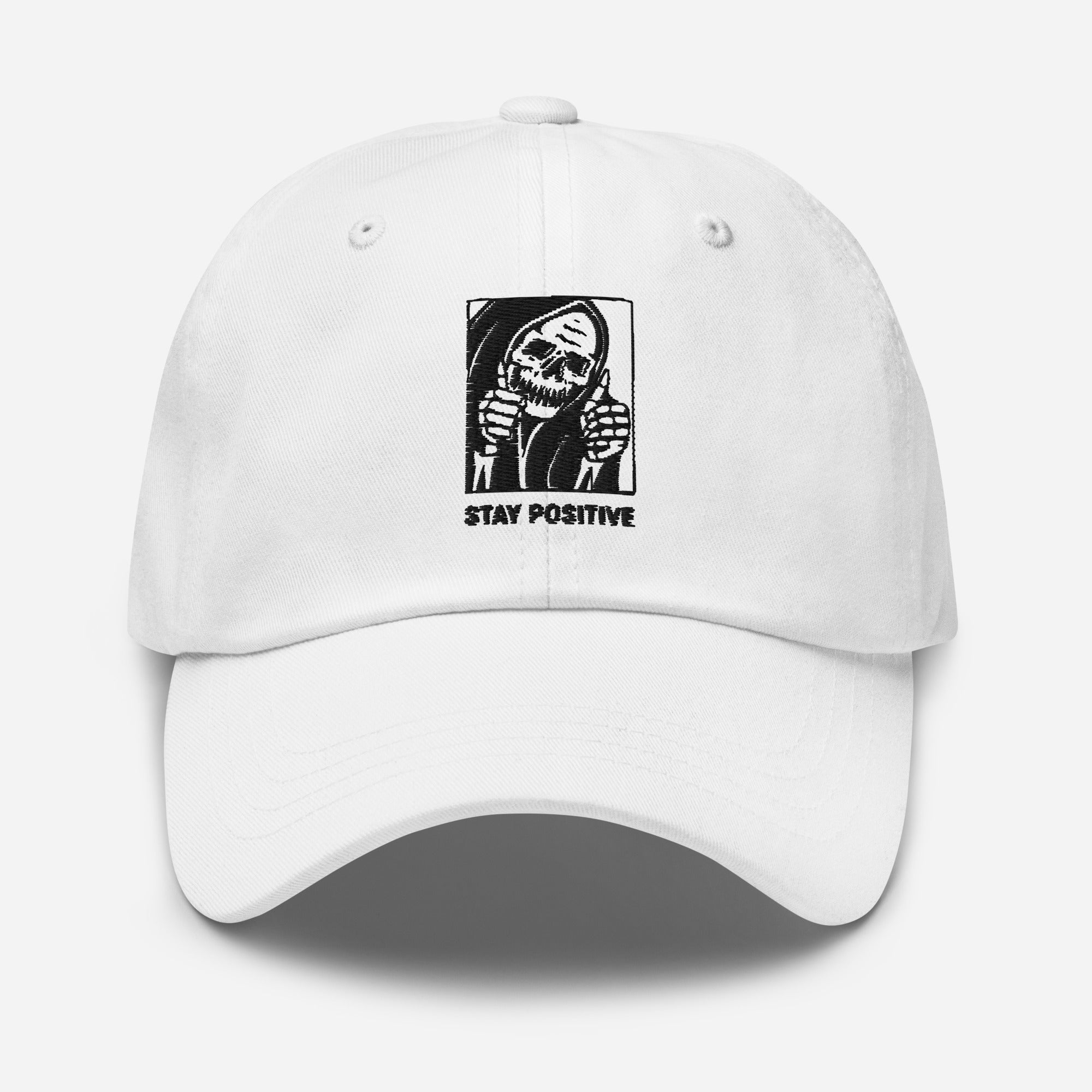 Stay Positive Skeleton Unique Cap