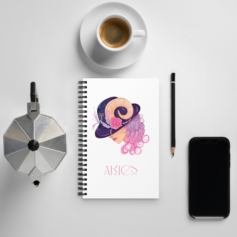 Aries Spiral Notebook