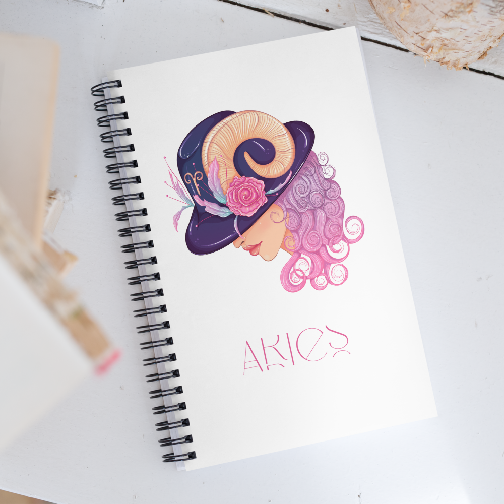 Aries Spiral Notebook