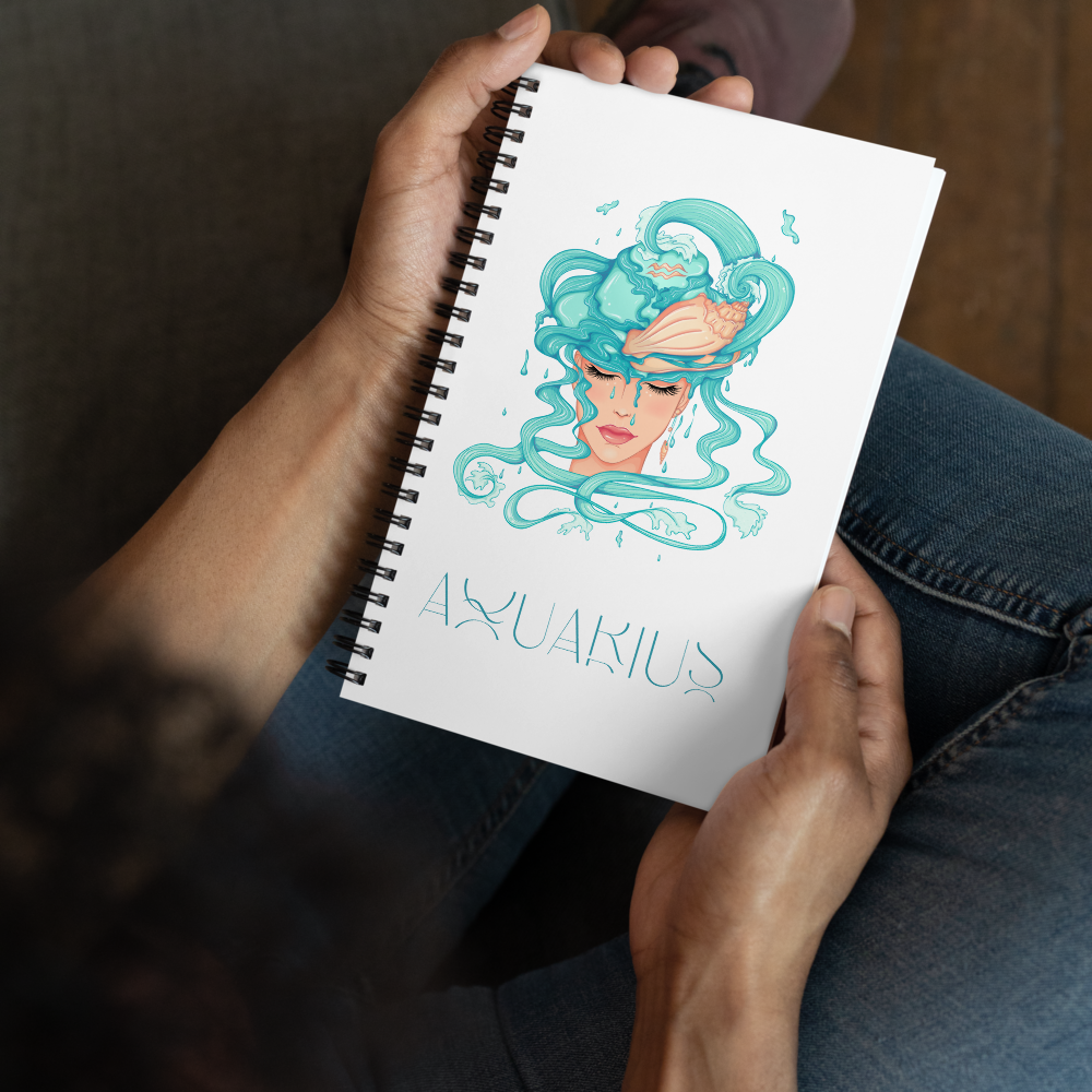 Aquarius Spiral Notebook