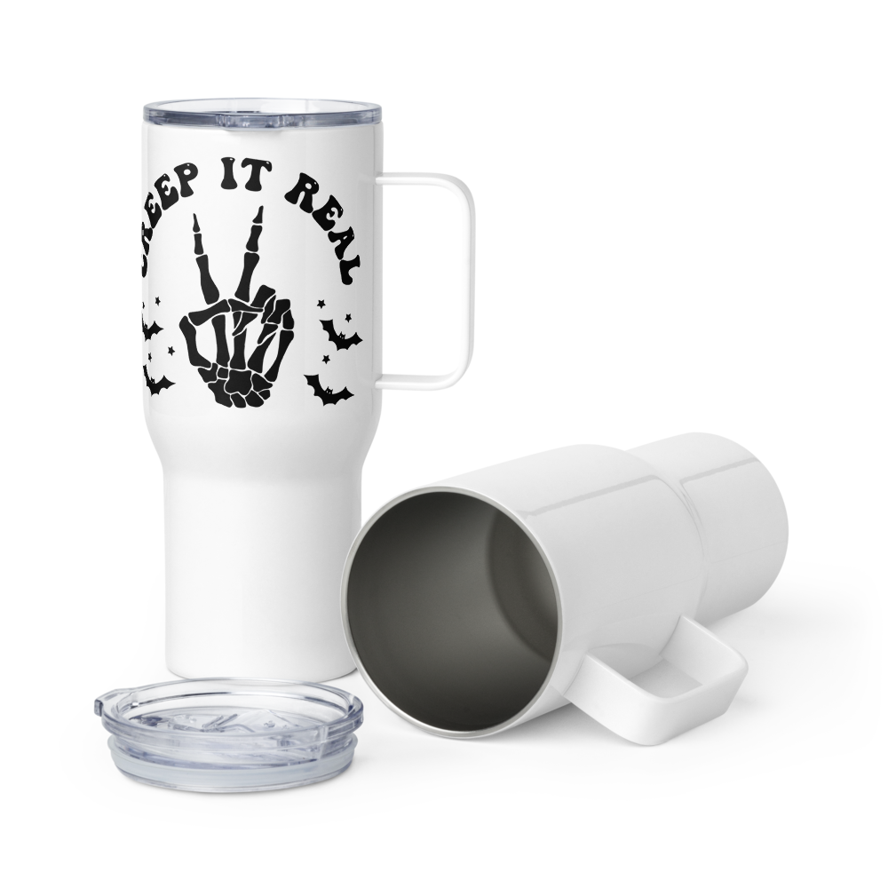 Creep it Real Travel Mug with Handle