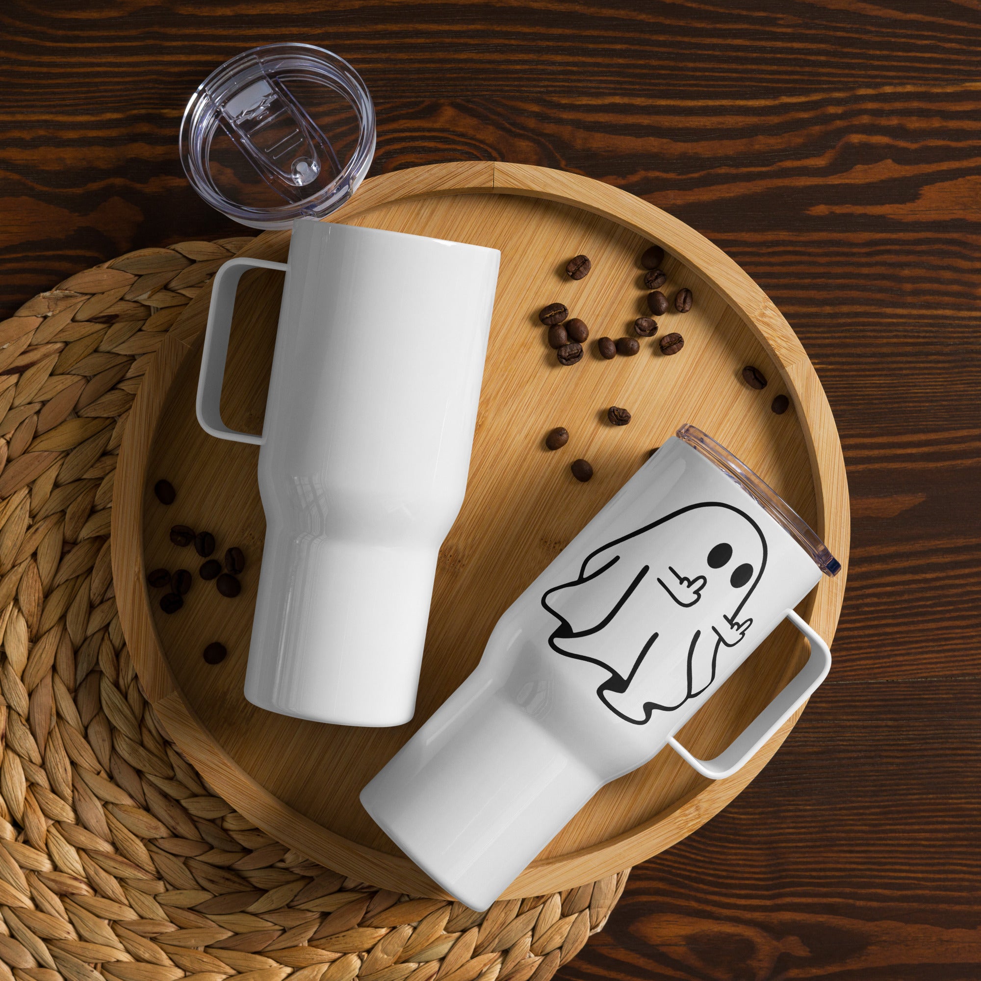 Attitude Ghost Travel Mug with Handle