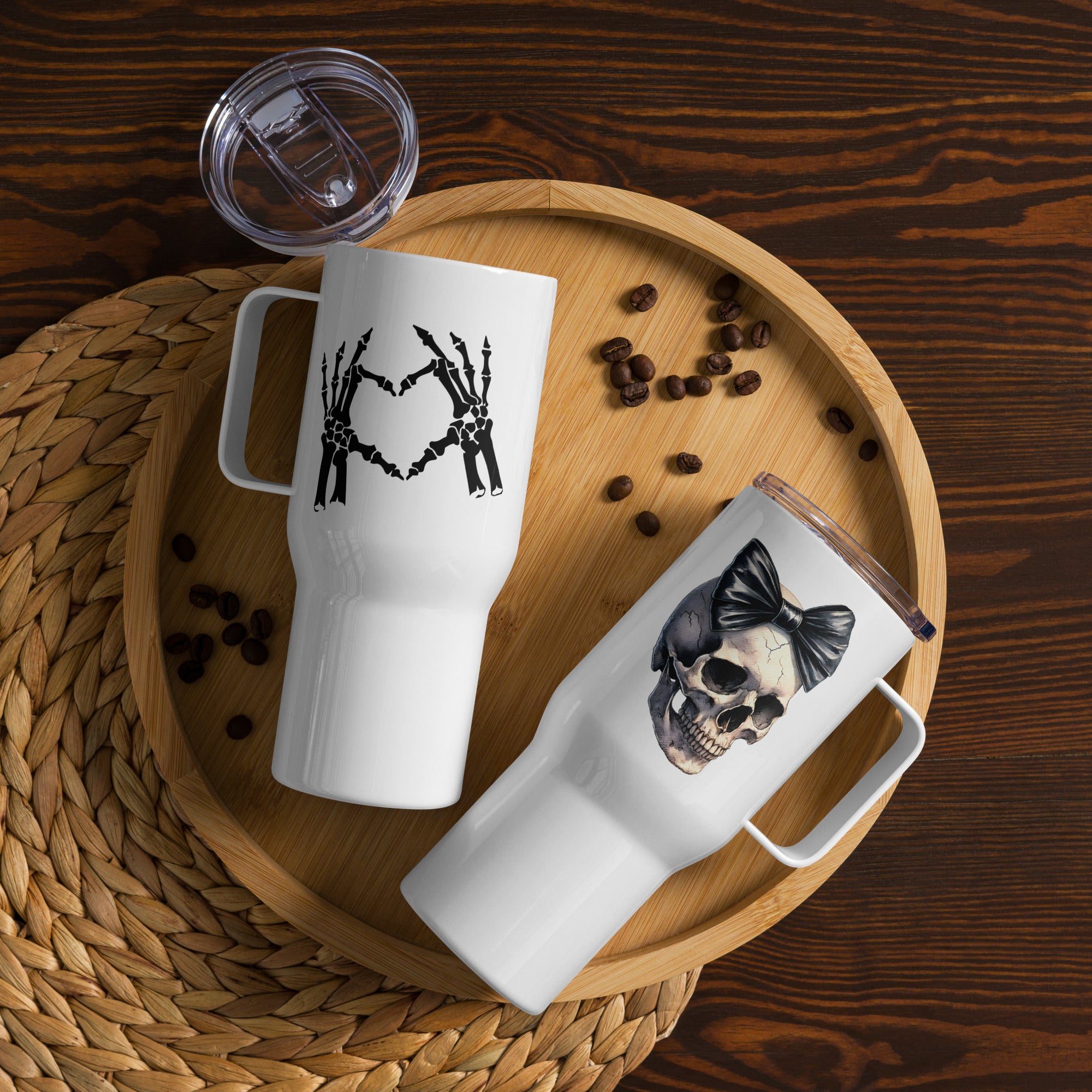 Skeleton Girl Travel Mug with Handle