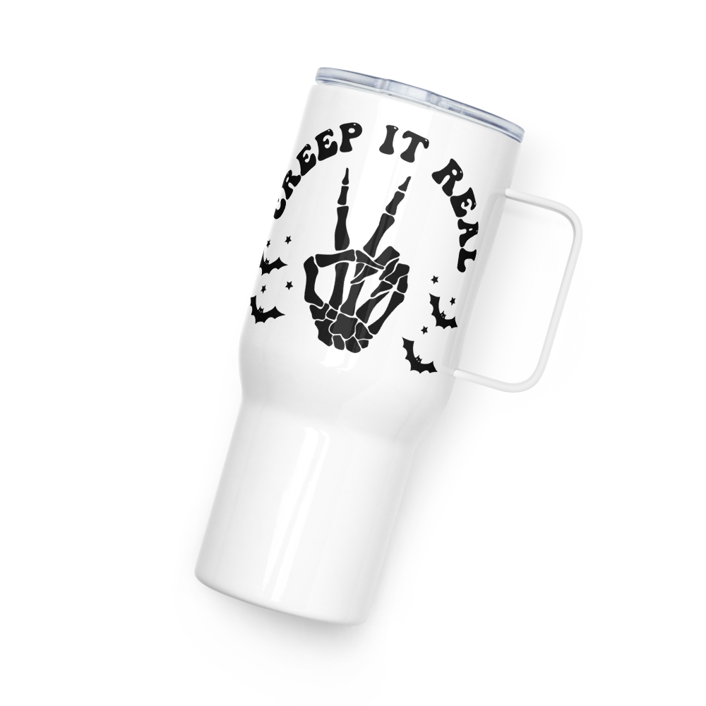 Creep it Real Travel Mug with Handle