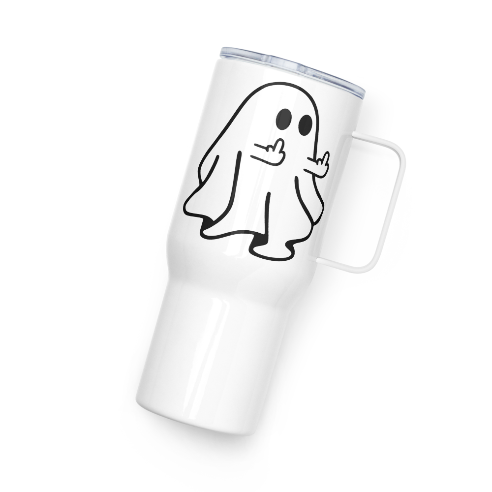 Attitude Ghost Travel Mug with Handle