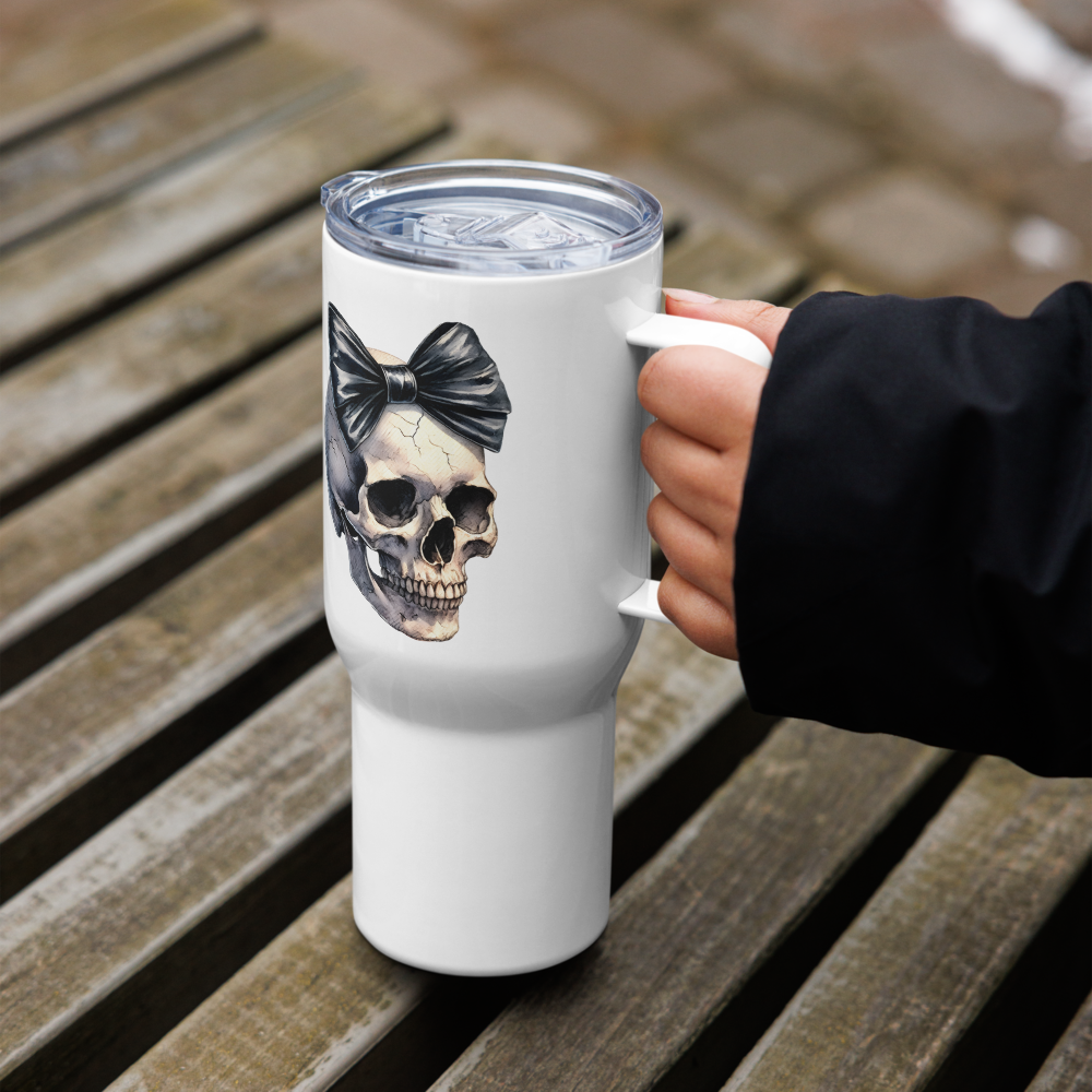 Skeleton Girl Travel Mug with Handle