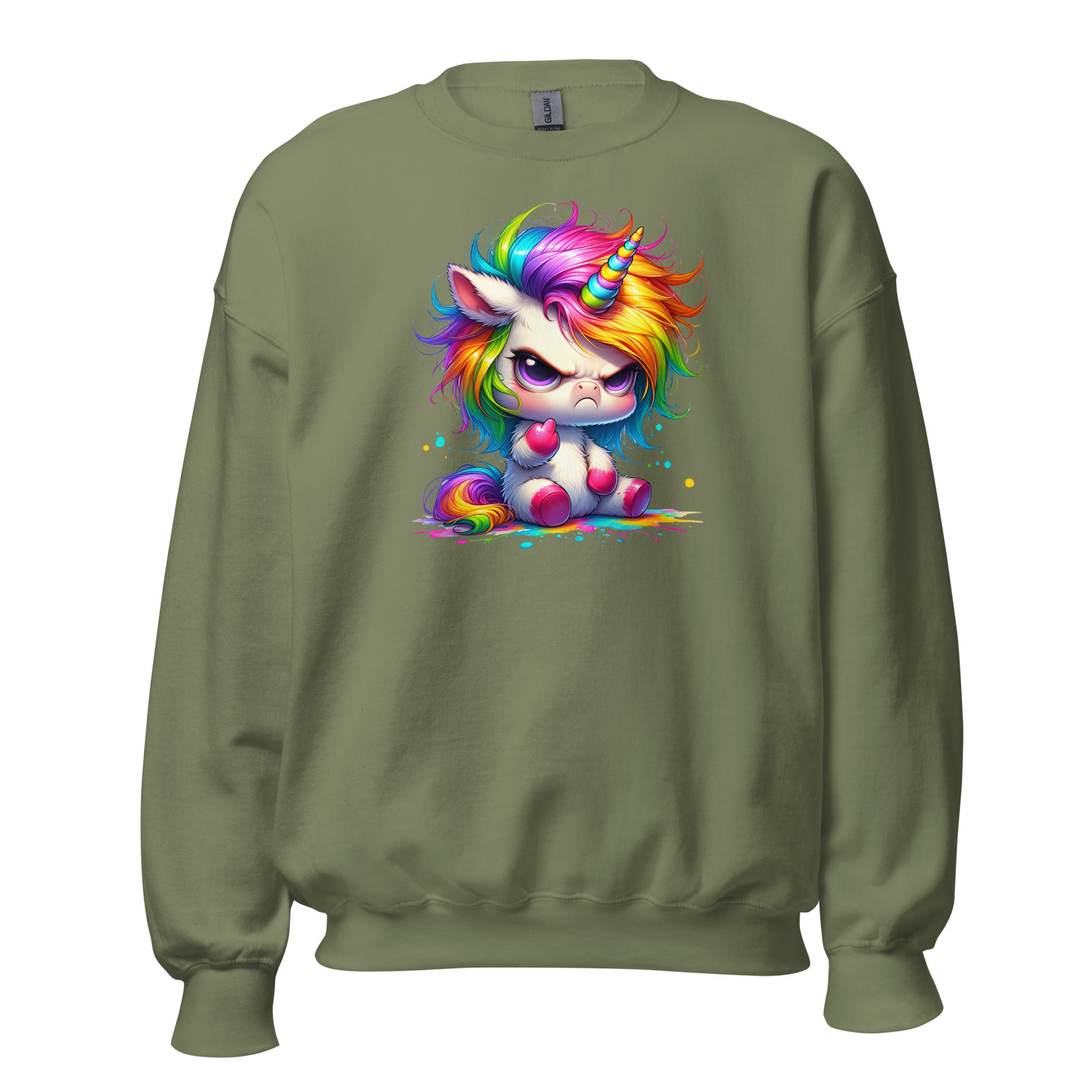 Angry Unicorn Unisex Sweatshirt