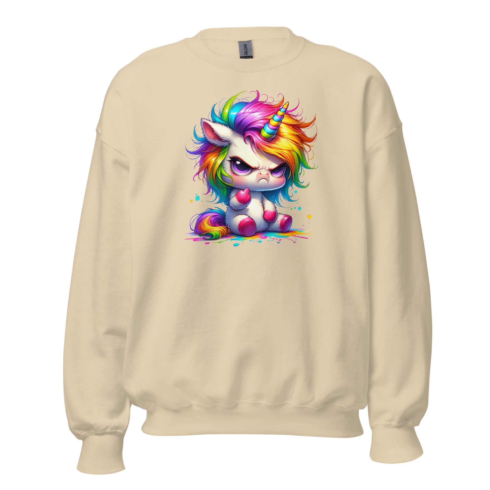 Angry Unicorn Unisex Sweatshirt