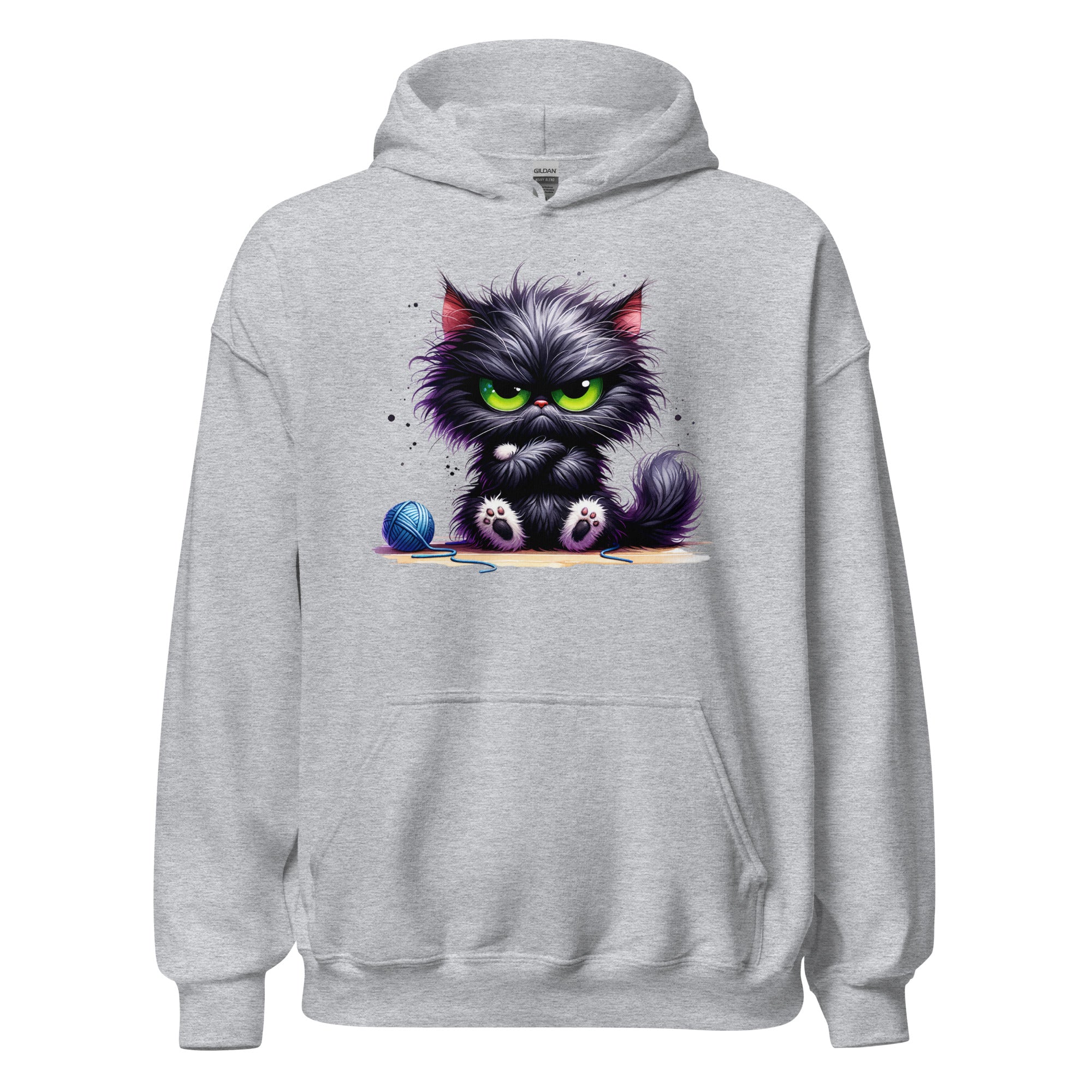 Angry Cat Unisex Hoodie